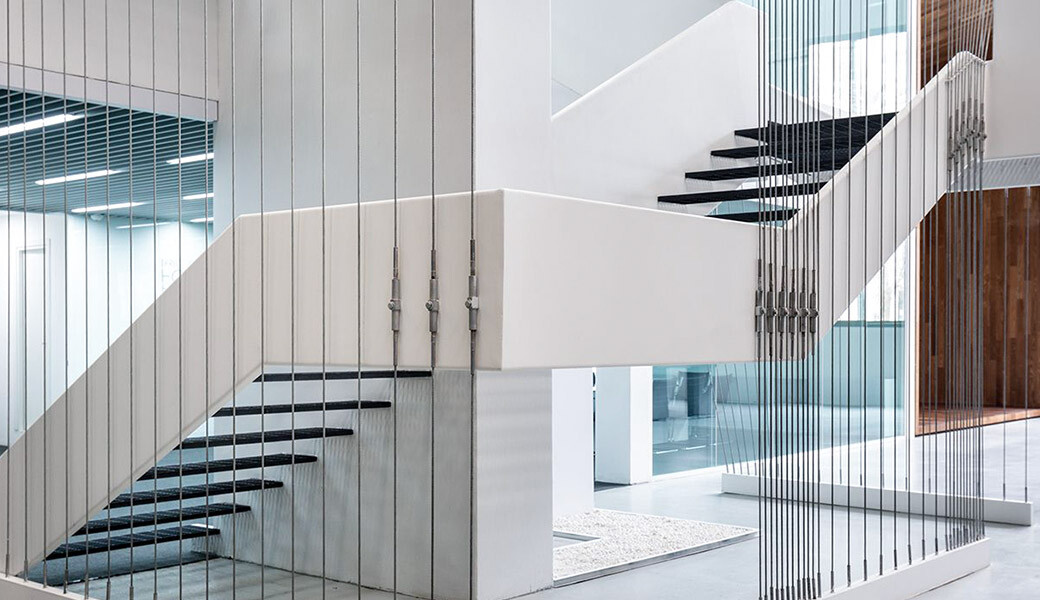 Современная лестница из искусственного камня — Modern Acrylic Stone