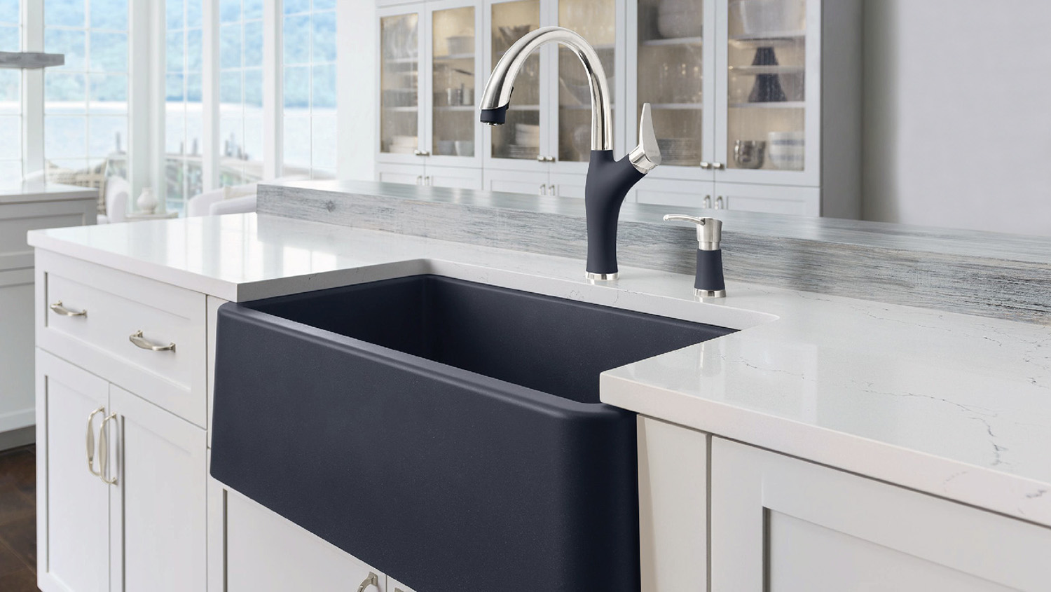 Мийка для кухні зі штучного каменю на замовлення — Modern Acrylic Stone