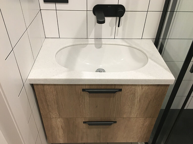 Маленька стільниця з акрилу Grandex S-201 Dirty Sand – основне фото – Modern Acrylic Stone