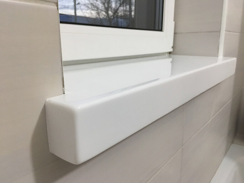 Підвіконня з акрилового каменю Hanex T-021 Pure Arctic – основне фото – Modern Acrylic Stone