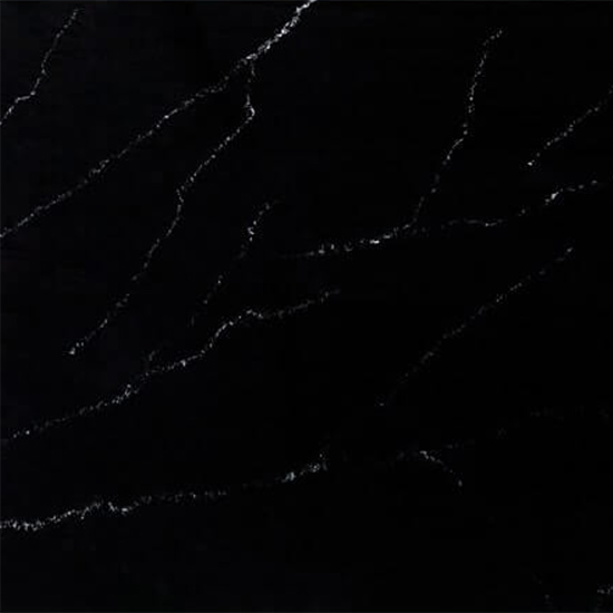 Штучний акриловий камінь Coverlux Black Marquina сторона А - Modern Acrylic Stone