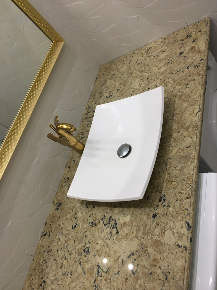 Стільниця для ванної з кварцового каменю Avant Quartz 9003 Руссільйон – фото 2 – Modern Acrylic Stone
