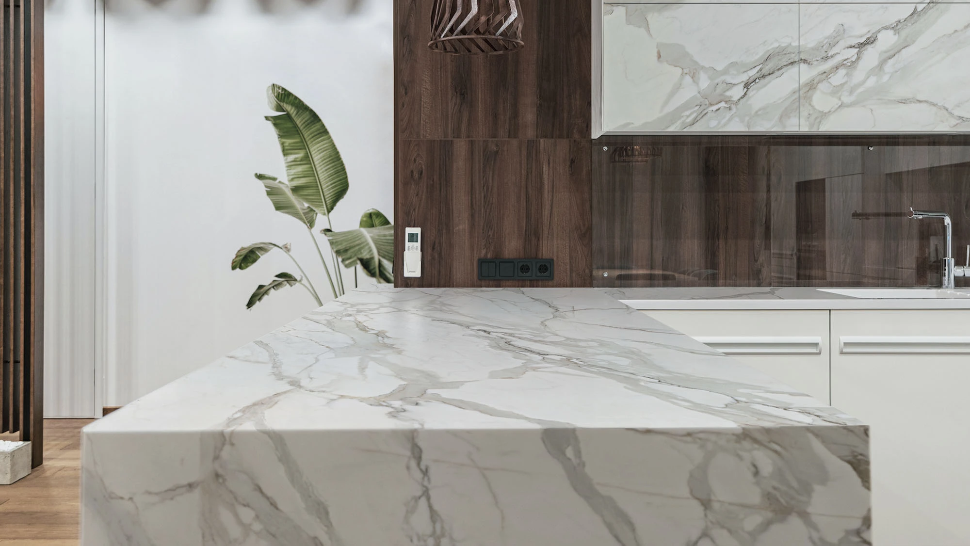 Кухонний острів з кераміки — MAS — Modern Acrylic Stone