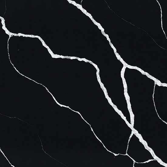 Штучний кварцовий камінь Royal Quartz MA3105 Black Marquina — MAS — Modern Acrylic Stone